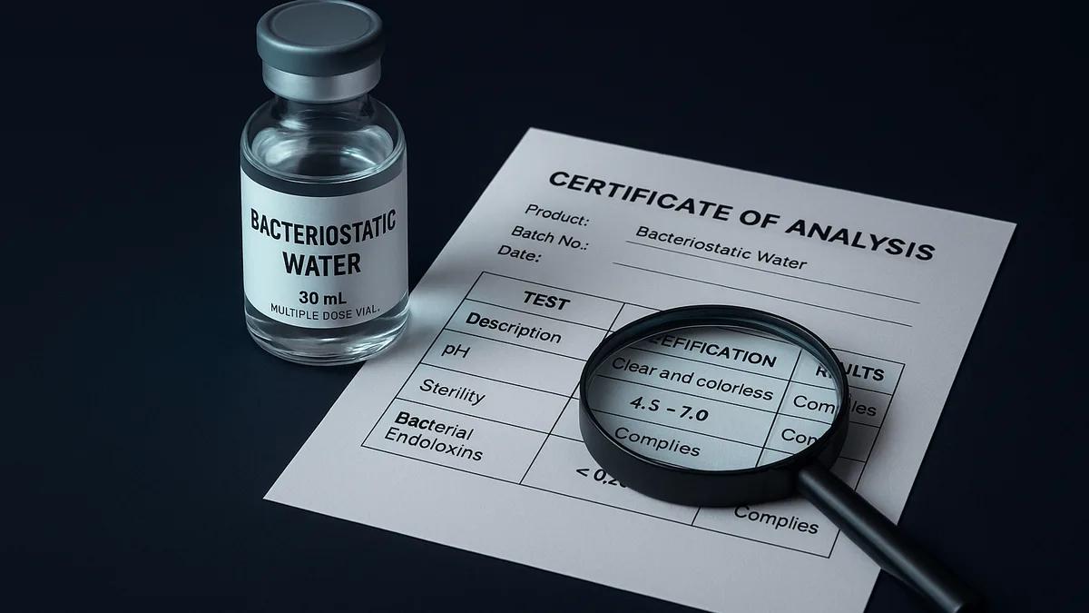Why Your Bac Water Needs a COA (Just Like Your Peptides)