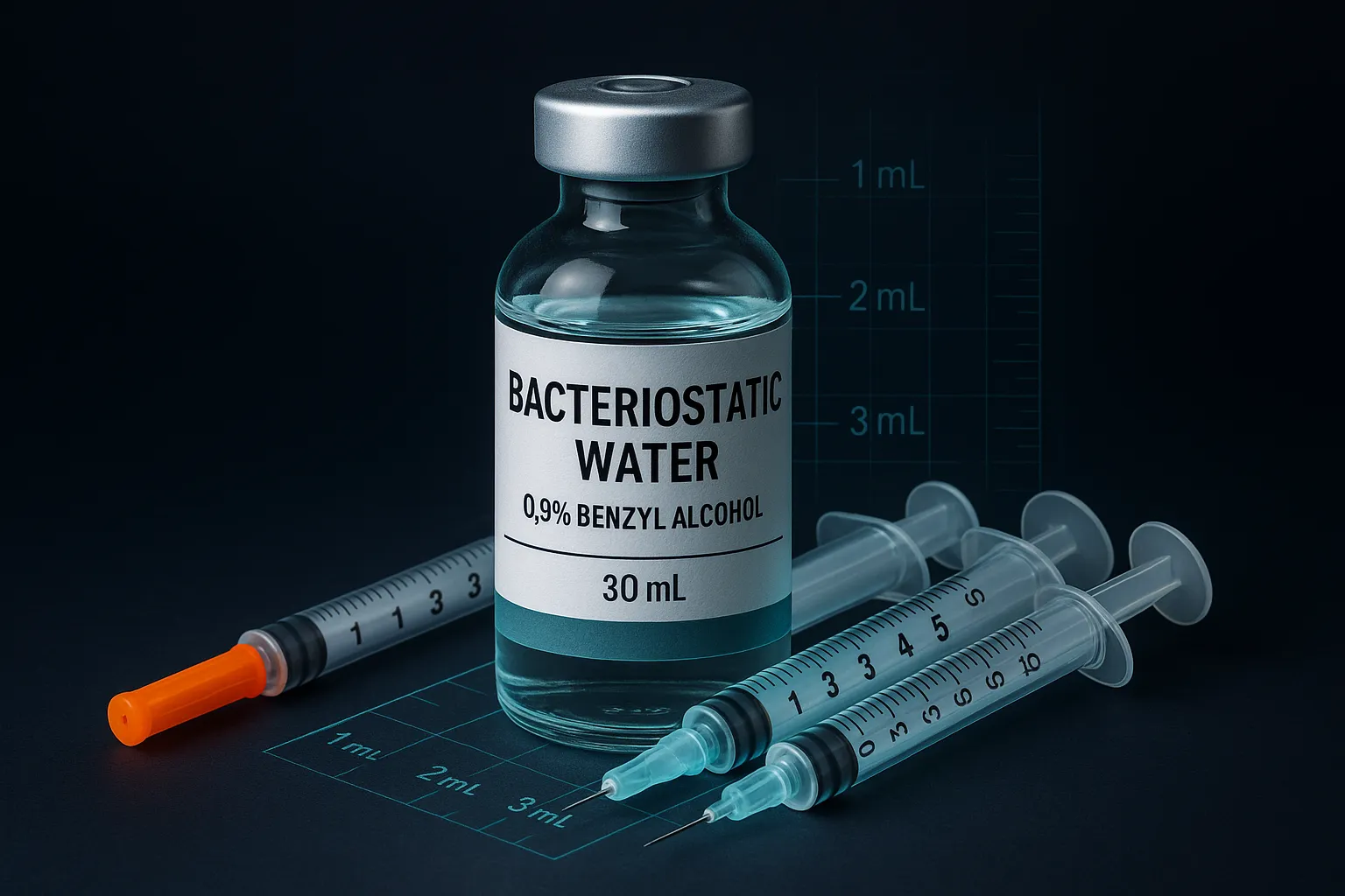 hiw muvh bac water for 1mg igf des vial Bacteriostatic Water: Uses, Mixing, Dosage, Storage & Safety Peptide Reconstitution Calculator: BAC Water